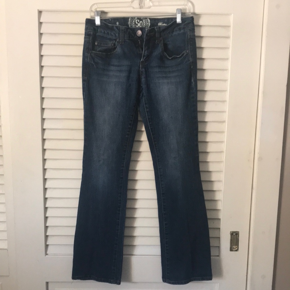 SO Women’s Dark Blue Bootcut Jeans